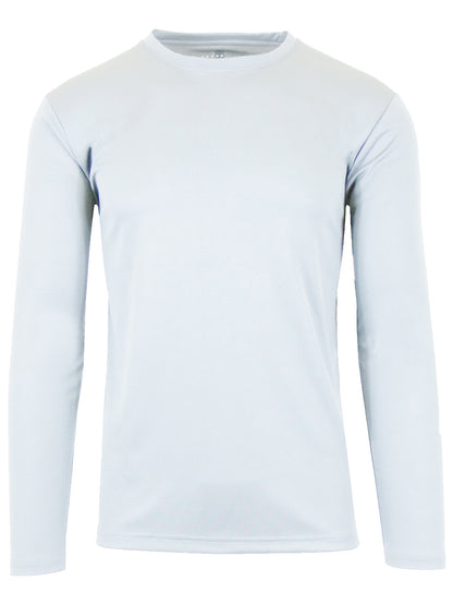 Men's Long Sleeve Moisture-Wicking Crew Neck Tees – Quick Dry, Odor Resistant, Wrinkle-Free Active Shirts