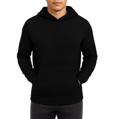 Men's Waffle Knit Thermal Pullover Hoodie (S-3XL)