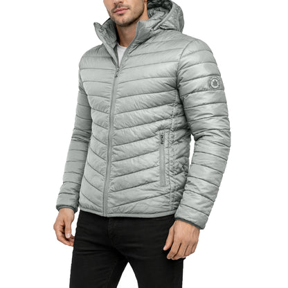 Mens Sherpa-Lined Hooded Puffer Jacket (Sizes, S to 2XL)