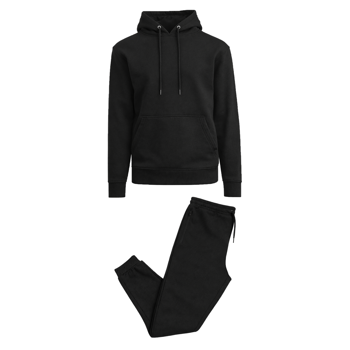 Men’s Soft Fleece Cotton Blend Pullover Hoodie & Sweatpants Jogging Set
