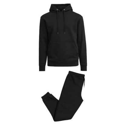 Men’s Soft Fleece Cotton Blend Pullover Hoodie & Sweatpants Jogging Set