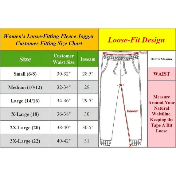 Women's Loose Fit  Classic Heavyweight Fleece Sweatpants with Open Bottom (S-3XL)