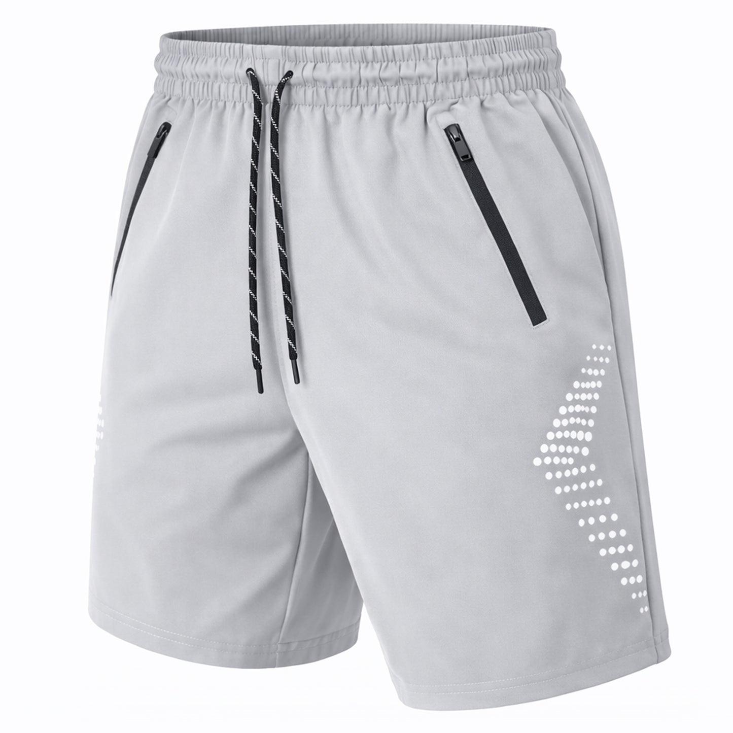 Men's Performance Training Shorts With Zipper Pockets (Sizes: S to 2XL)