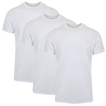 3-Pack Men's Short Sleeve Crew Neck Cotton Teen (Sizes, M - 3XL)
