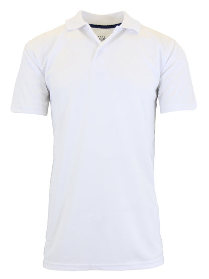 Men's Short Sleeve Polo Shirts – Moisture-Wicking, Stretch Knit, Tagless, Regular Fit for All-Day Comfort