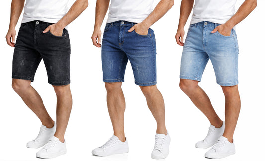 Men’s Jean Shorts with Multiple Styles (30-42)