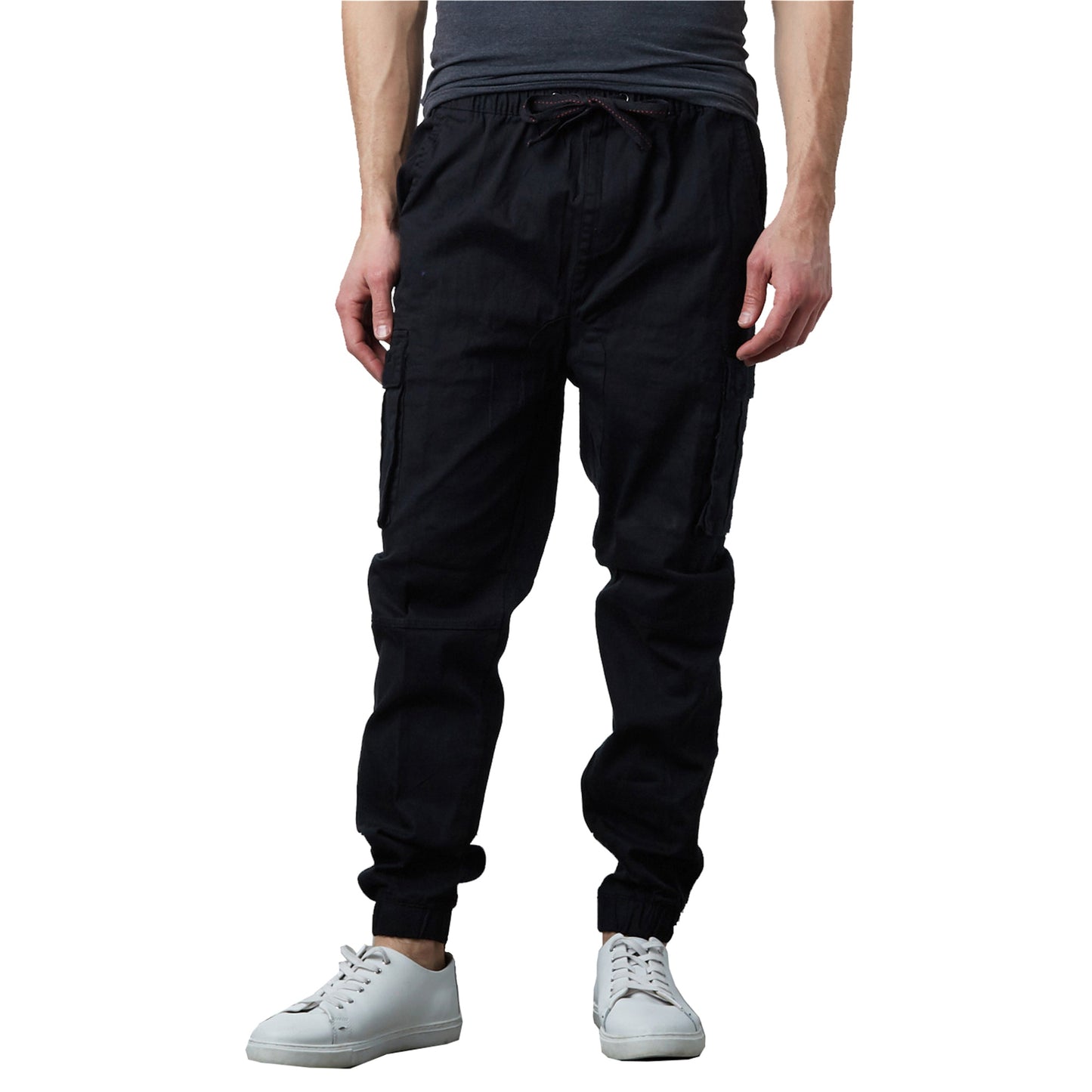 Men's Cotton Flex Stretch Cargo Jogger Pants (Sizes: S-2XL)
