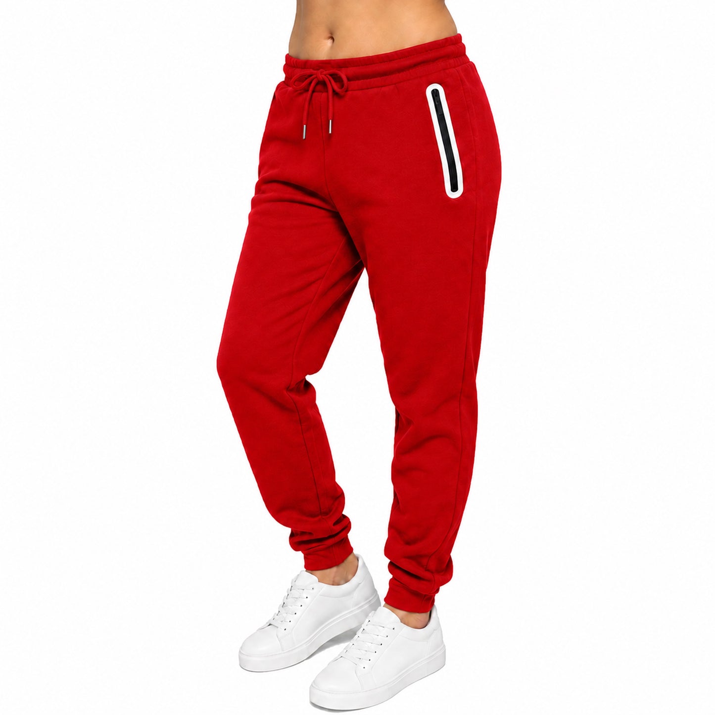 Women's Loose-Fit Fleece-Lined Jogger With Heat Seal Zipper Side Pockets
