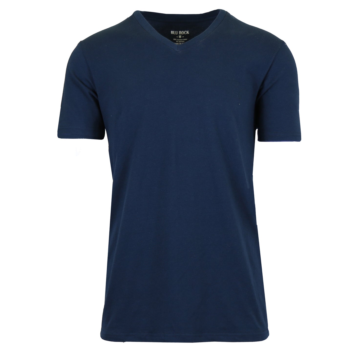 Men's Short Sleeve V-Neck Cotton - Stretch Tees