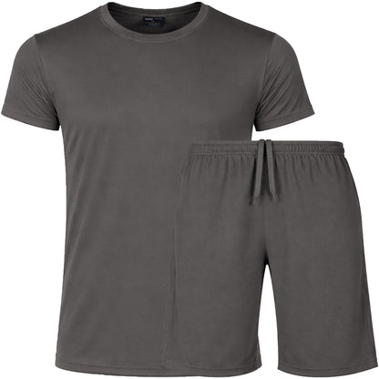 2-Piece Men's Poly Tech Lounge Top & Bottom Set (Sizes S - 3XL)