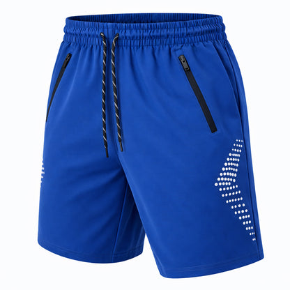 Men's Performance Training Shorts With Zipper Pockets (Sizes: S to 2XL)