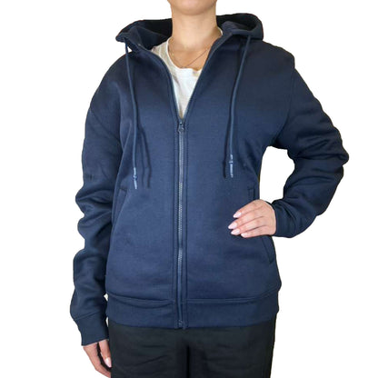 Women’s Fleece-Lined Zip-Up Hoodies – Warm Cotton Blend, Modern Fit Sweatshirts