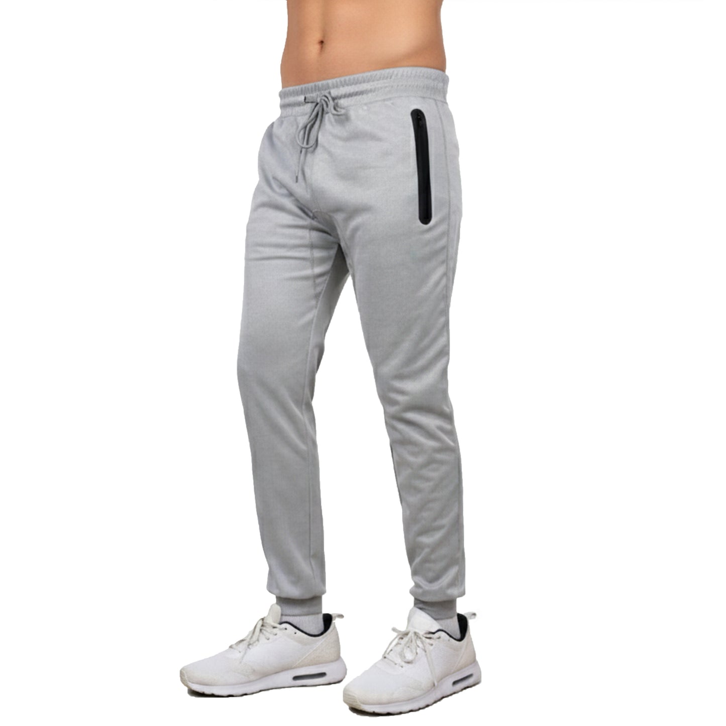 Men's Performance Tech Joggers Sweatpants With Heat Seal Zipper Side Pockets (Sizes: S-2XL)