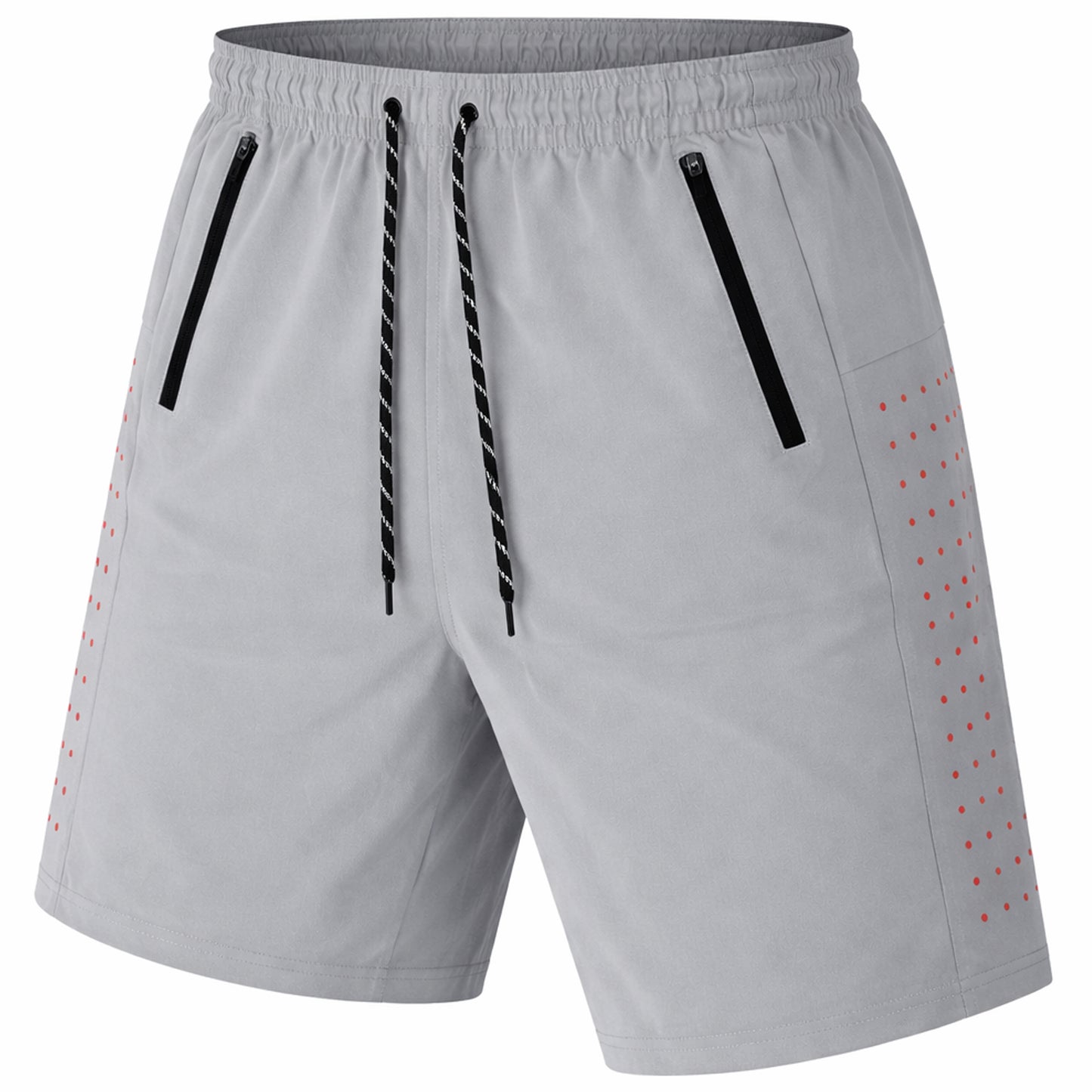 Men's Performance Training Shorts With Zipper Pockets (Sizes, S to 2XL)