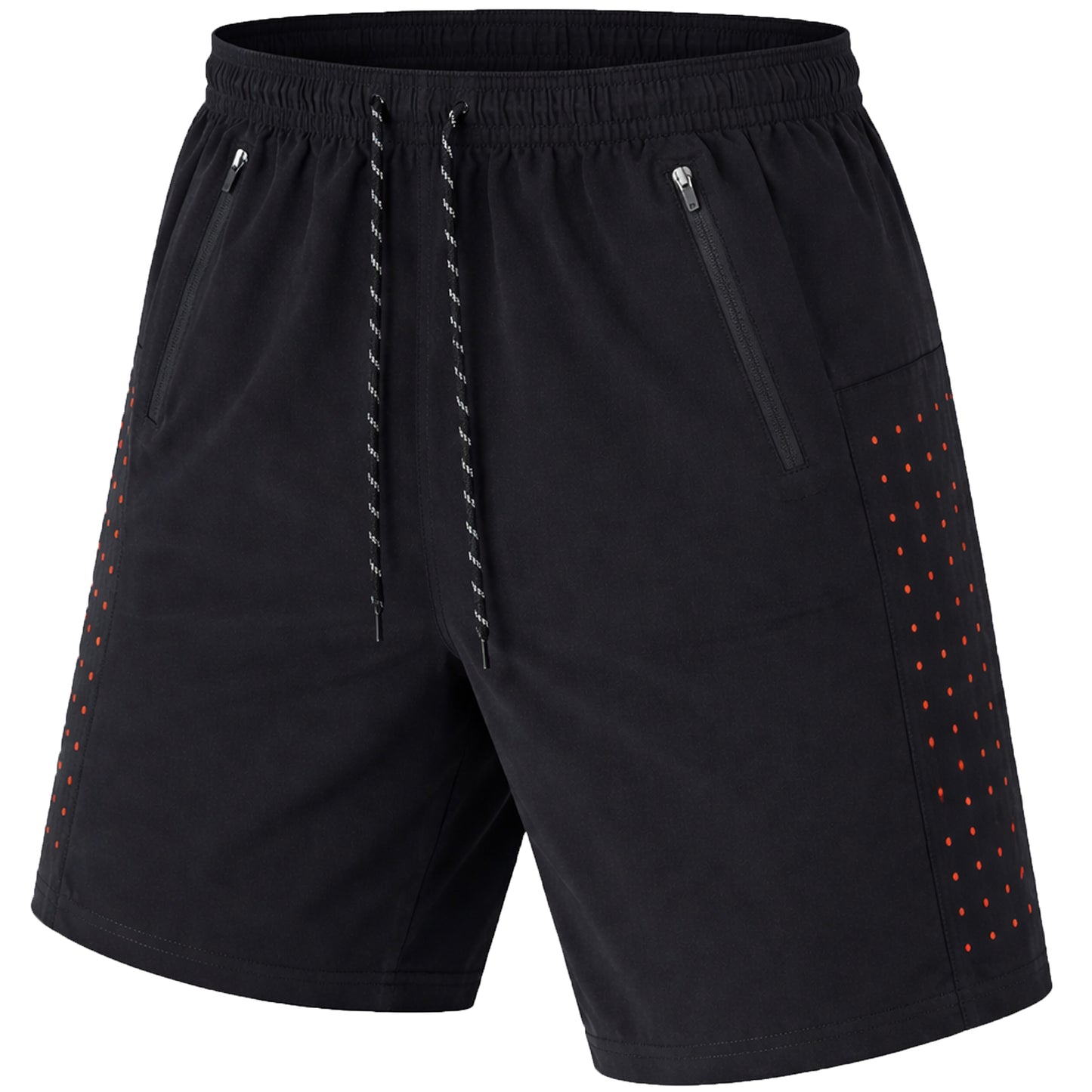 Men's Performance Training Shorts With Zipper Pockets (Sizes, S to 2XL)