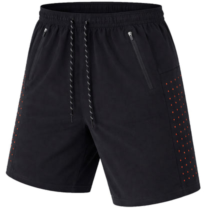 Men's Performance Training Shorts With Zipper Pockets (Sizes, S to 2XL)