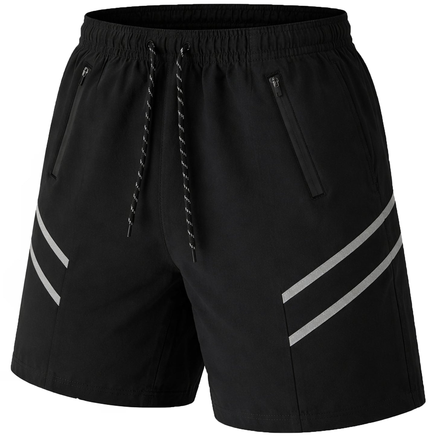 Men's Performance Training Shorts With Zipper Pockets (Sizes, S to 2XL)