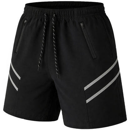 Men's Performance Training Shorts With Zipper Pockets (Sizes, S to 2XL)