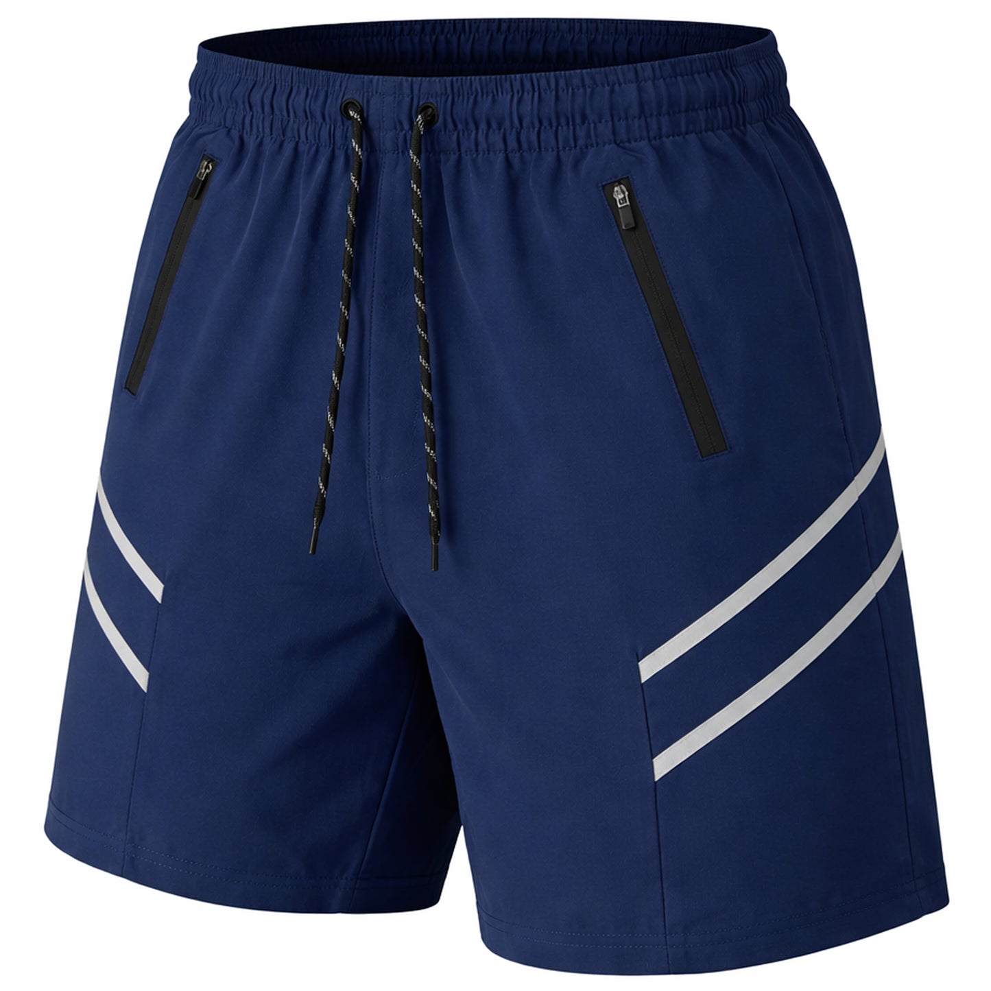 Men's Performance Training Shorts With Zipper Pockets (Sizes, S to 2XL)