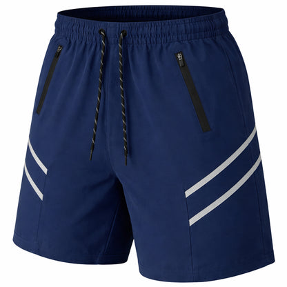 Men's Performance Training Shorts With Zipper Pockets (Sizes, S to 2XL)