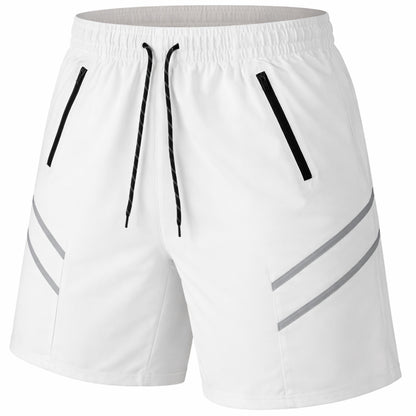 Men's Performance Training Shorts With Zipper Pockets (Sizes, S to 2XL)