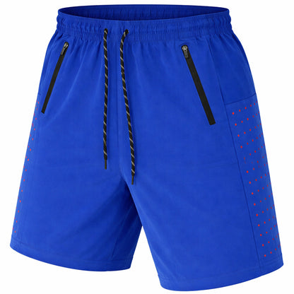 Men's Performance Training Shorts With Zipper Pockets (Sizes, S to 2XL)