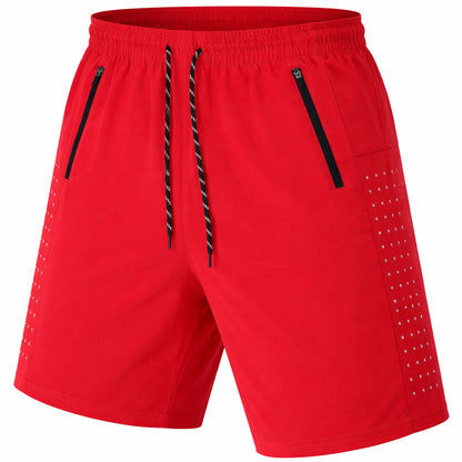 Men's Performance Training Shorts With Zipper Pockets (Sizes, S to 2XL)