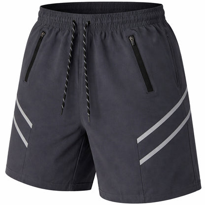 Men's Performance Training Shorts With Zipper Pockets (Sizes, S to 2XL)