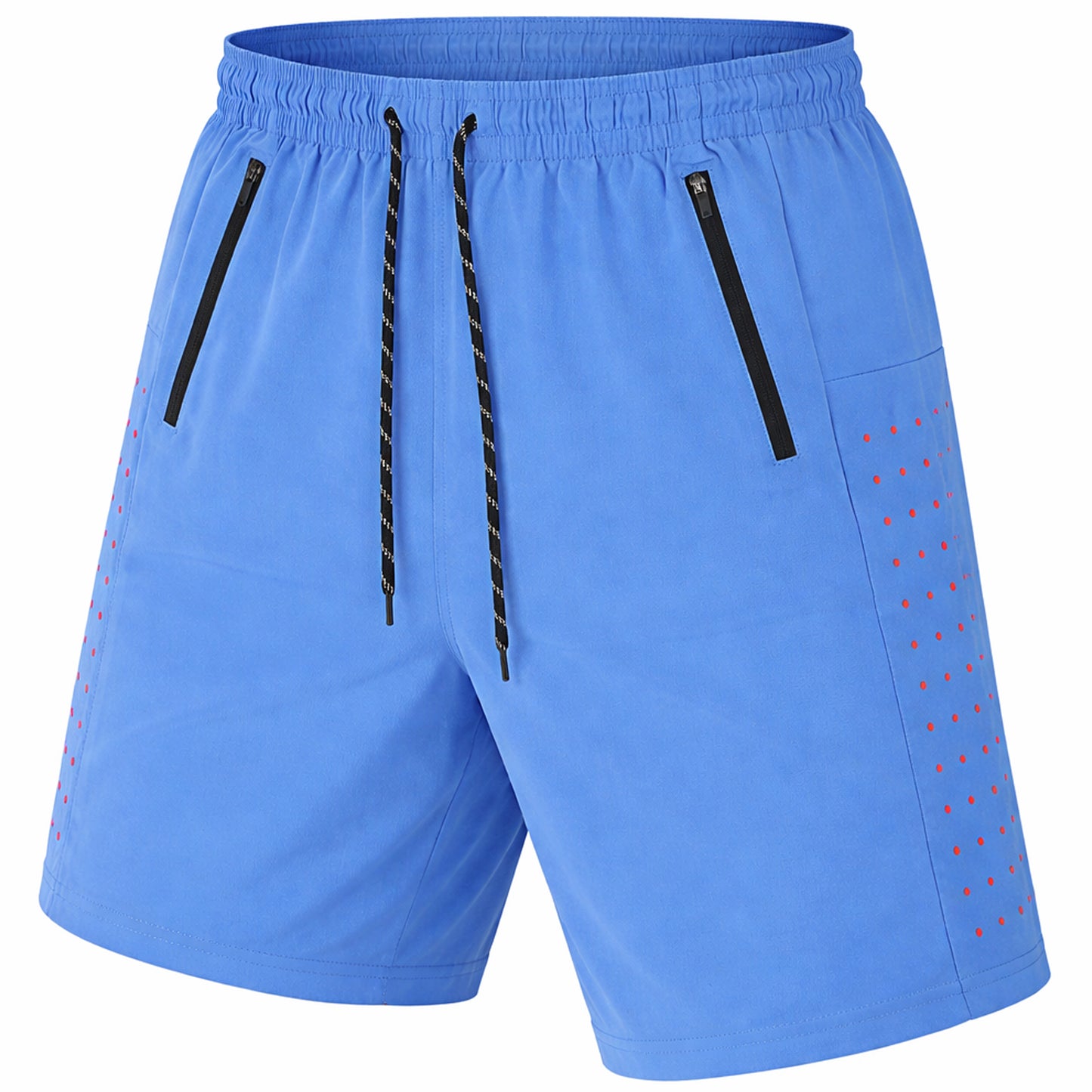 Men's Performance Training Shorts With Zipper Pockets (Sizes, S to 2XL)