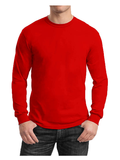 Men's Long Sleeve Crew Neck Tee (S-2XL)