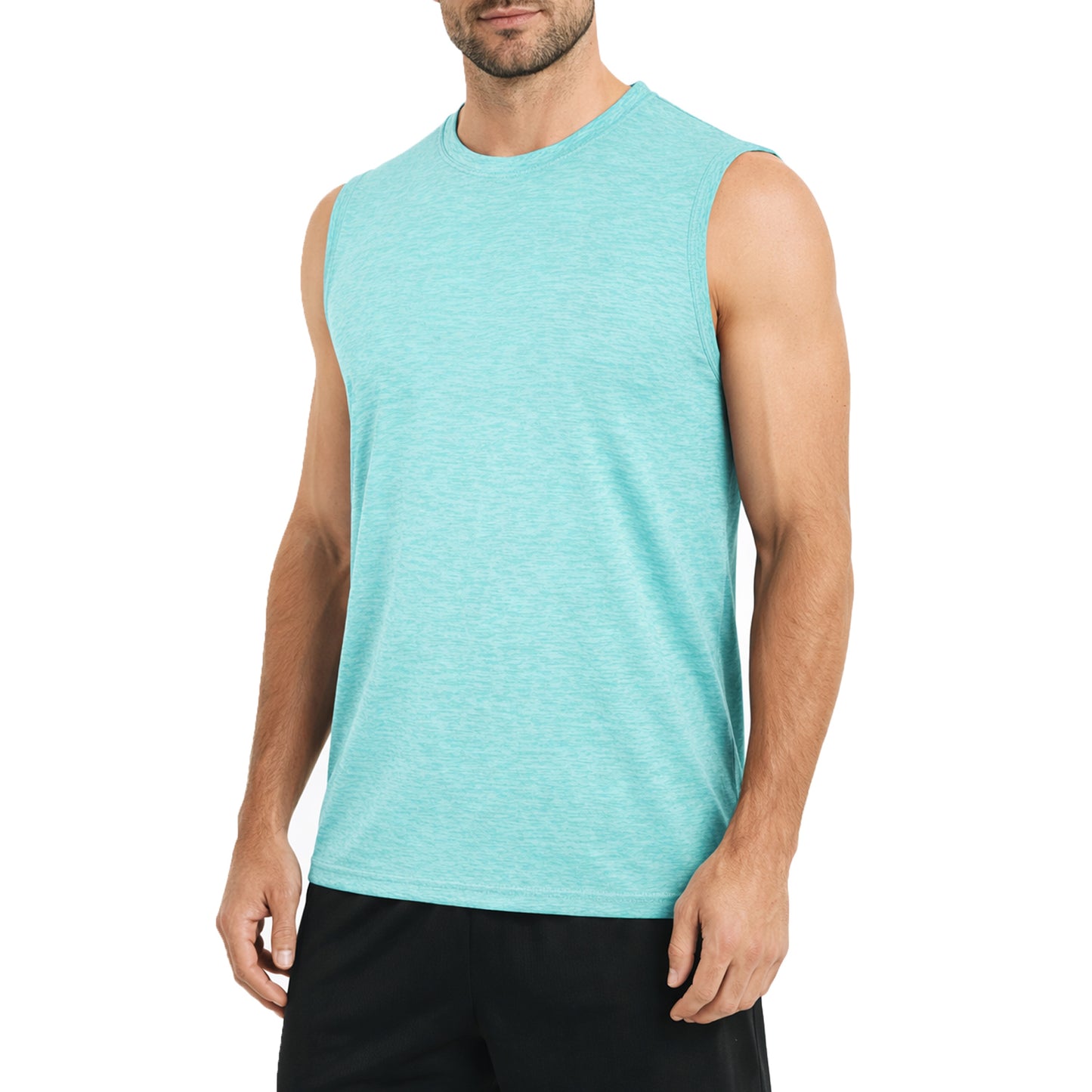 Men's Moisture Wicking Performance Sleeveless Muscle Tee (S - 3XL)