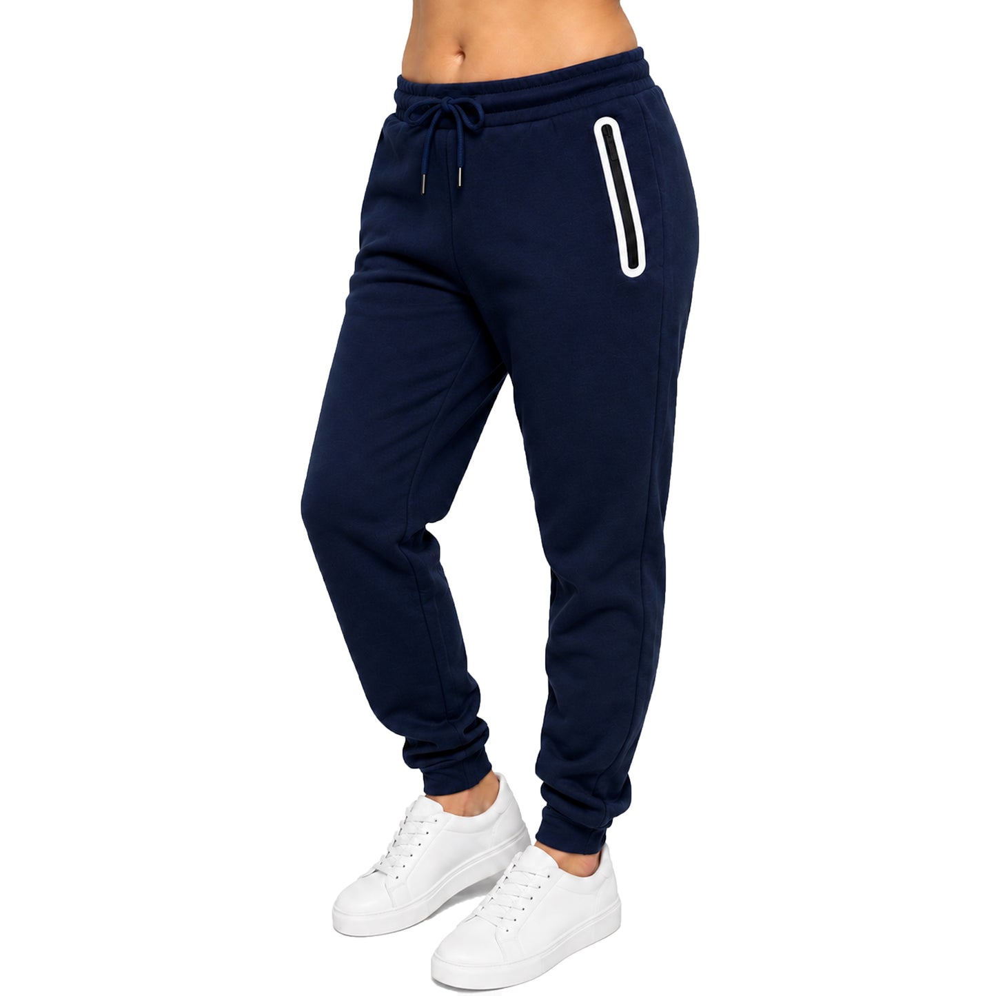 Women's Loose-Fit Fleece-Lined Jogger With Heat Seal Zipper Side Pockets