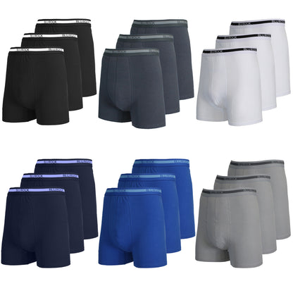 Men's Cotton Stretch Boxer Briefs – Soft, Flexible & Moisture-Wicking Underwear