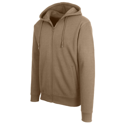 Men’s Fleece-Lined Zip-Up Hoodies – Warm Cotton Blend, Modern Fit Sweatshirts