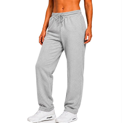 Women's Loose Fit  Classic Heavyweight Fleece Sweatpants with Open Bottom (S-3XL)