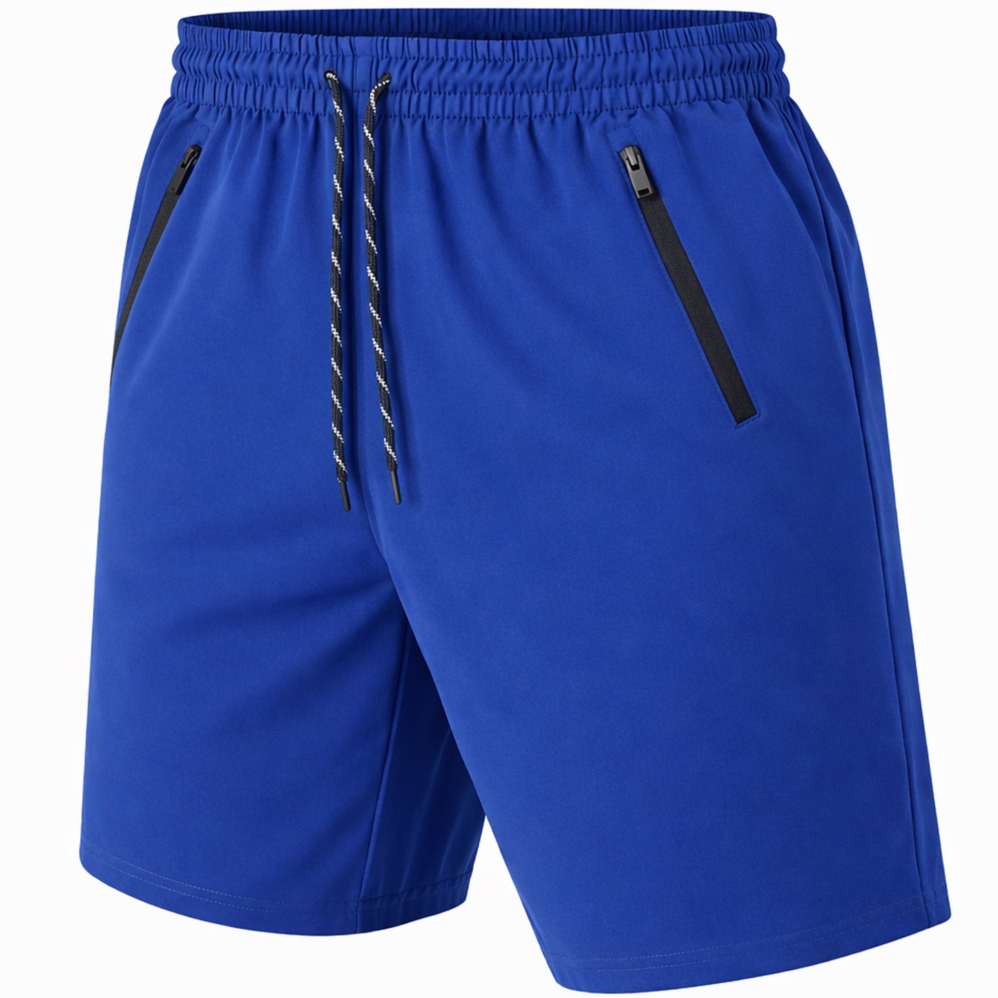 Men's Performance Training Shorts With Zipper Pockets (Sizes, S to 2XL)