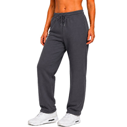 Women's Loose Fit  Classic Heavyweight Fleece Sweatpants with Open Bottom (S-3XL)