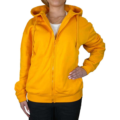 Women’s Fleece-Lined Zip-Up Hoodies – Warm Cotton Blend, Modern Fit Sweatshirts