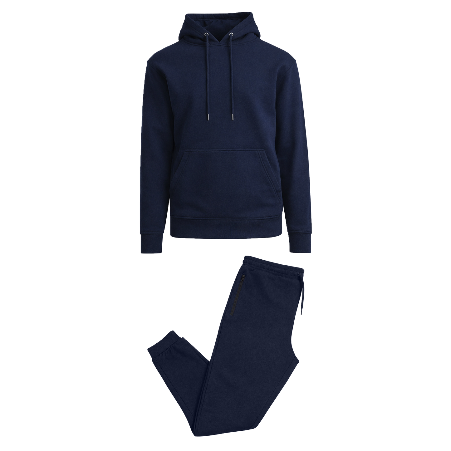 Men’s Soft Fleece Cotton Blend Pullover Hoodie & Sweatpants Jogging Set