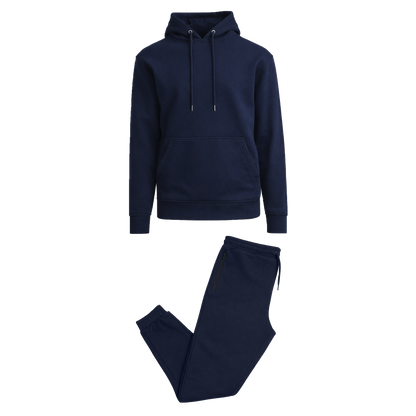 Men’s Soft Fleece Cotton Blend Pullover Hoodie & Sweatpants Jogging Set