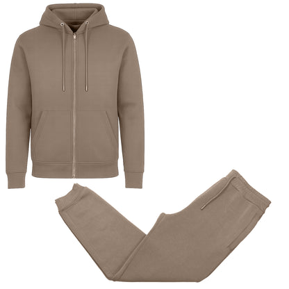Men's 2-Piece Fleece-Lined Full Zip Hoodie & Jogger Set