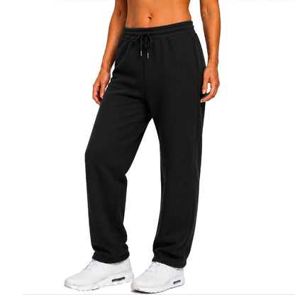 Women's Loose Fit  Classic Heavyweight Fleece Sweatpants with Open Bottom (S-3XL)