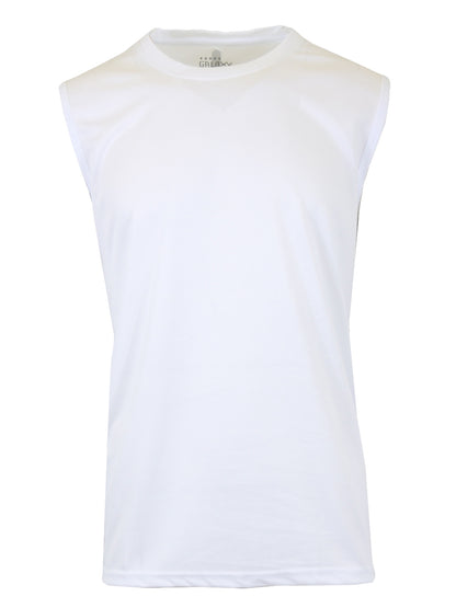 Men's Performance Moisture Wicking Active Short Sleeve & Muscle Tee