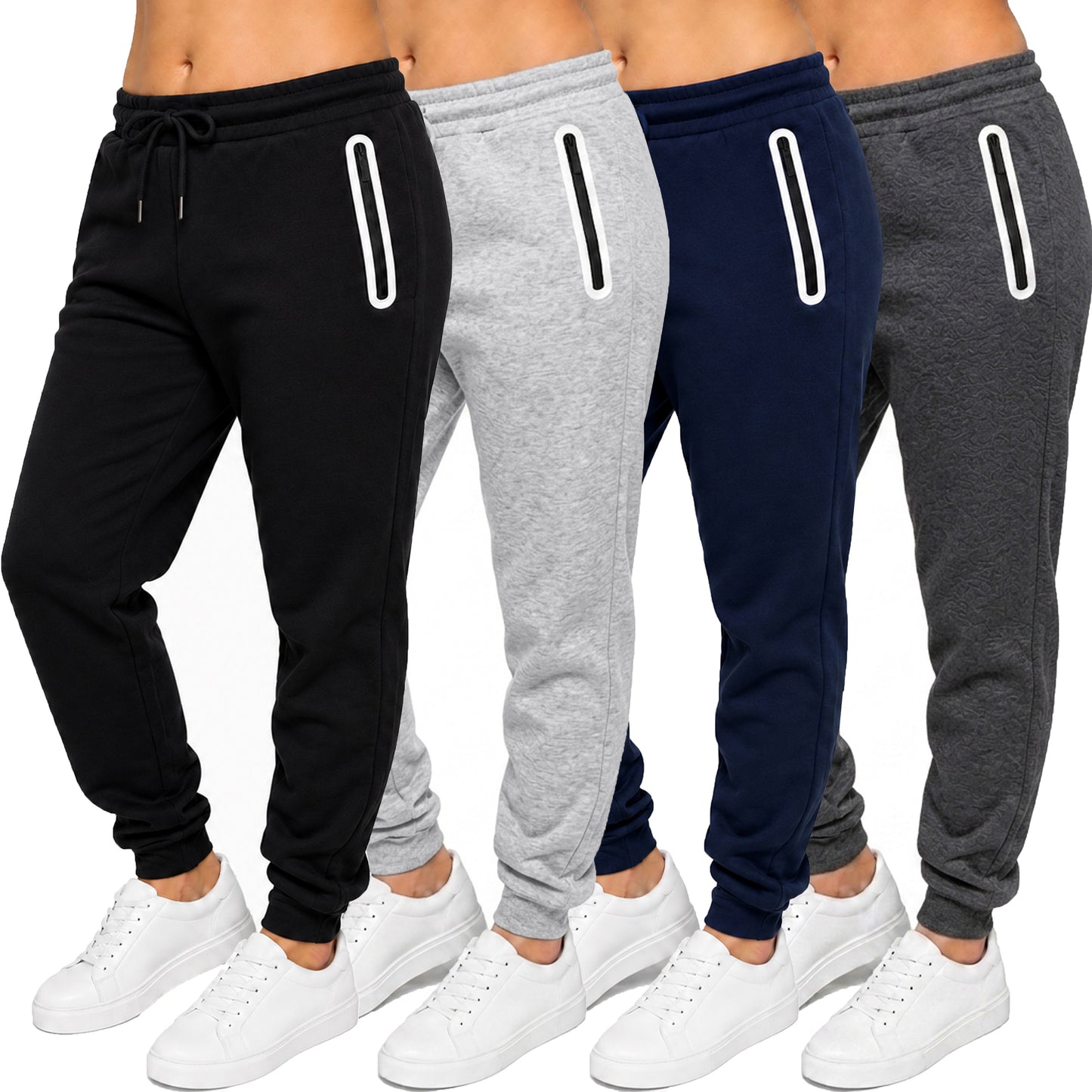 Women's Loose-Fit Fleece-Lined Jogger With Heat Seal Zipper Side Pockets