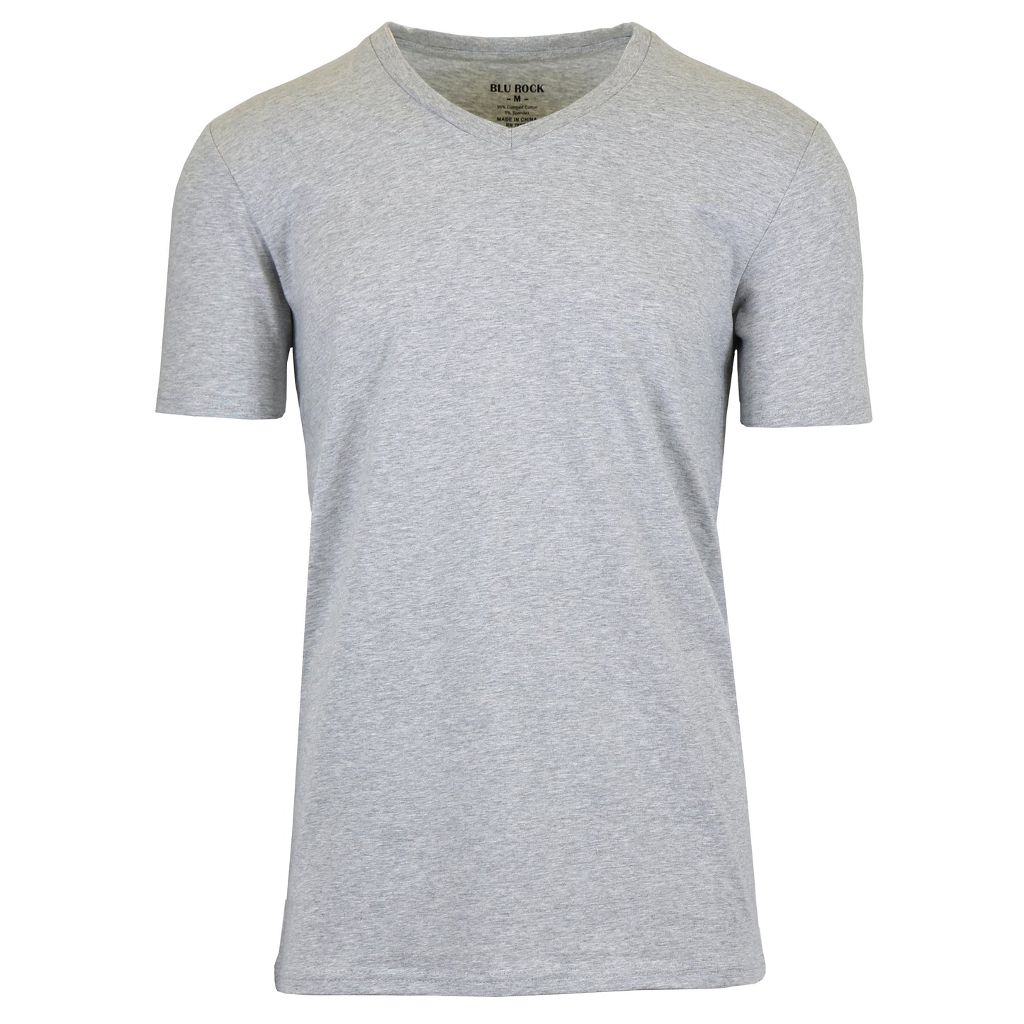 Men's Short Sleeve V-Neck Cotton - Stretch Tees