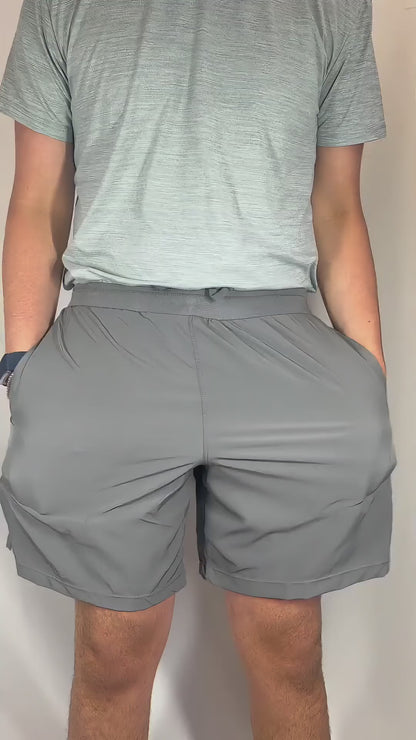 3-Pack Men's 2 in 1 Stretch Active Quick Dry Gym Running Shorts With Liner
