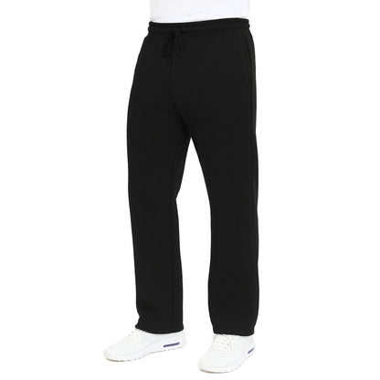 Men's Classic Heavyweight Fleece Sweatpants with Open Bottom (S-3XL)