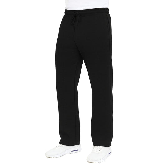 Men's Classic Heavyweight Fleece Sweatpants with Open Bottom (S-3XL)