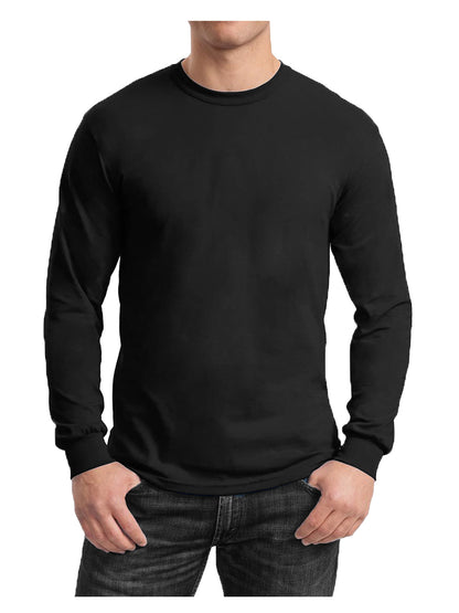 Men's Long Sleeve Crew Neck Tee (S-2XL)
