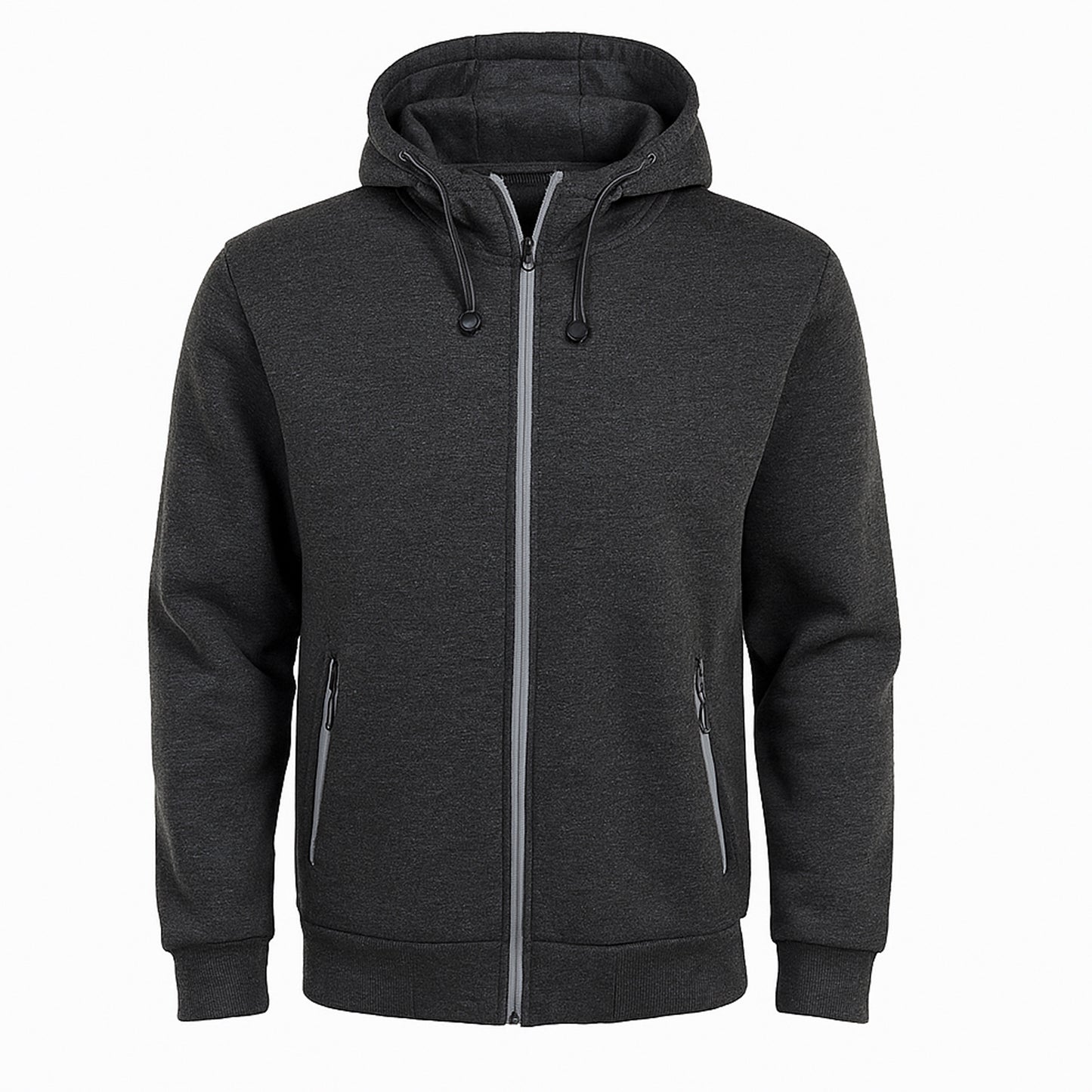 Men's Heavyweight Sherpa Fleece-Lined Full Zip Classic Tech Hoodie